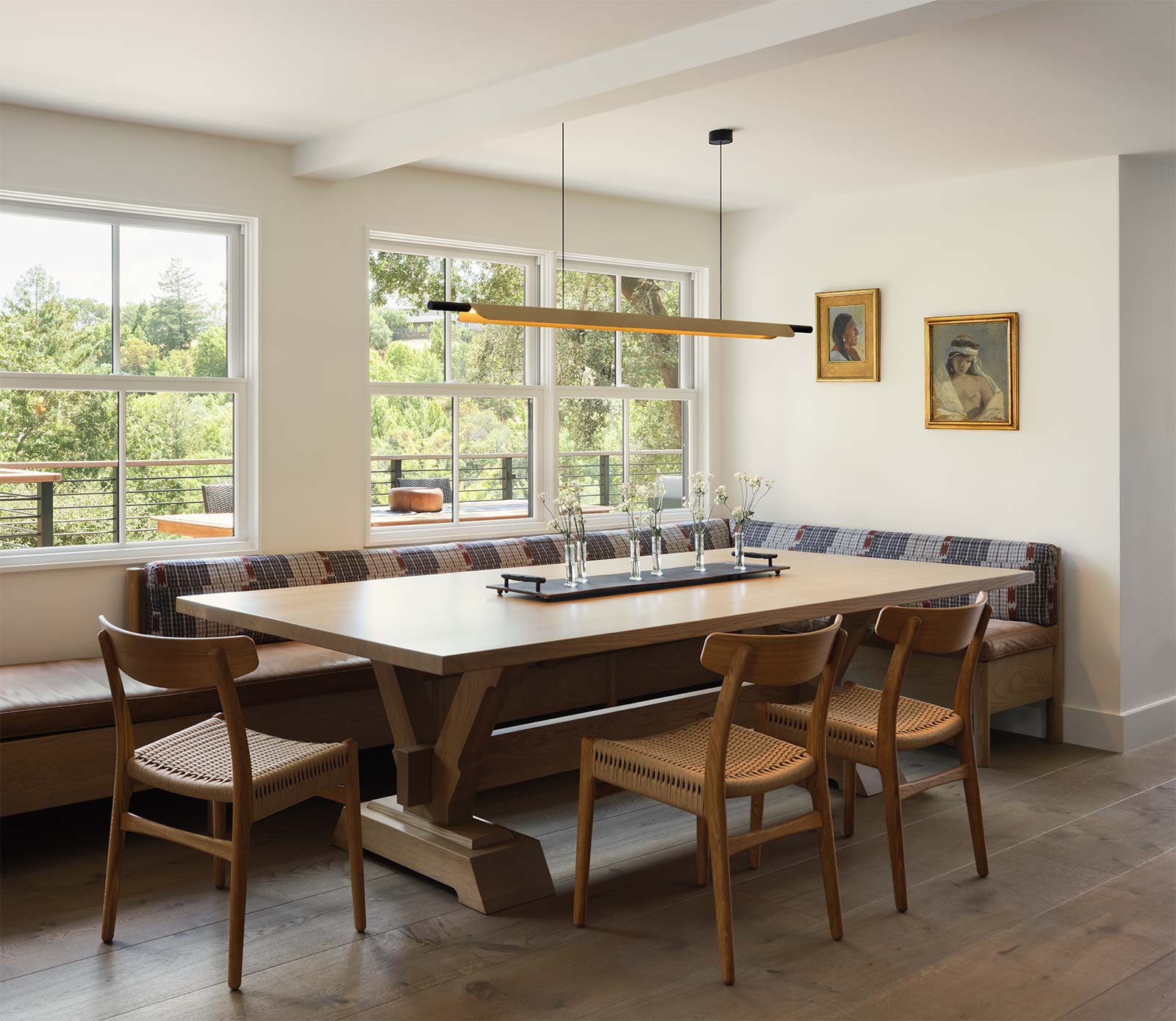 Dining Area with Bench Seating, interior