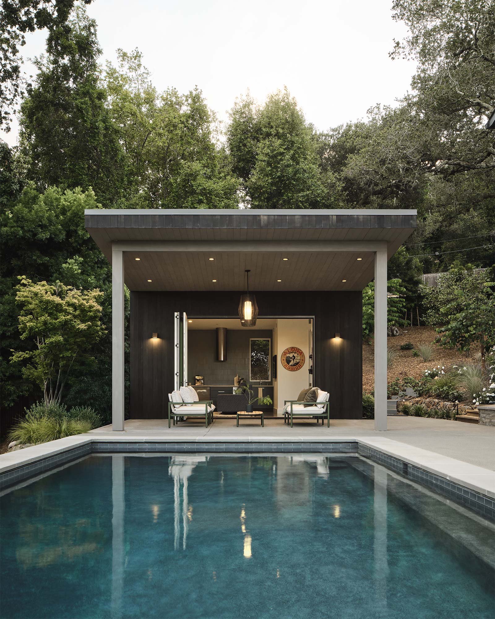 Pool and Poolhouse, exterior