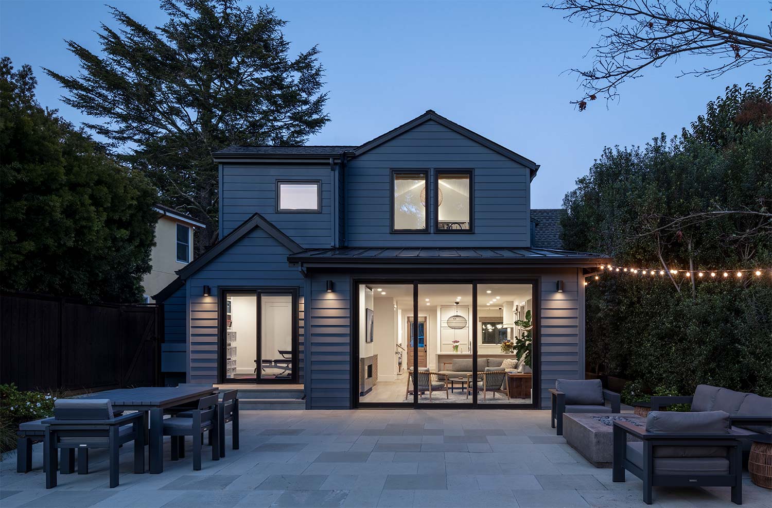 House, Rear at Dusk, Exterior