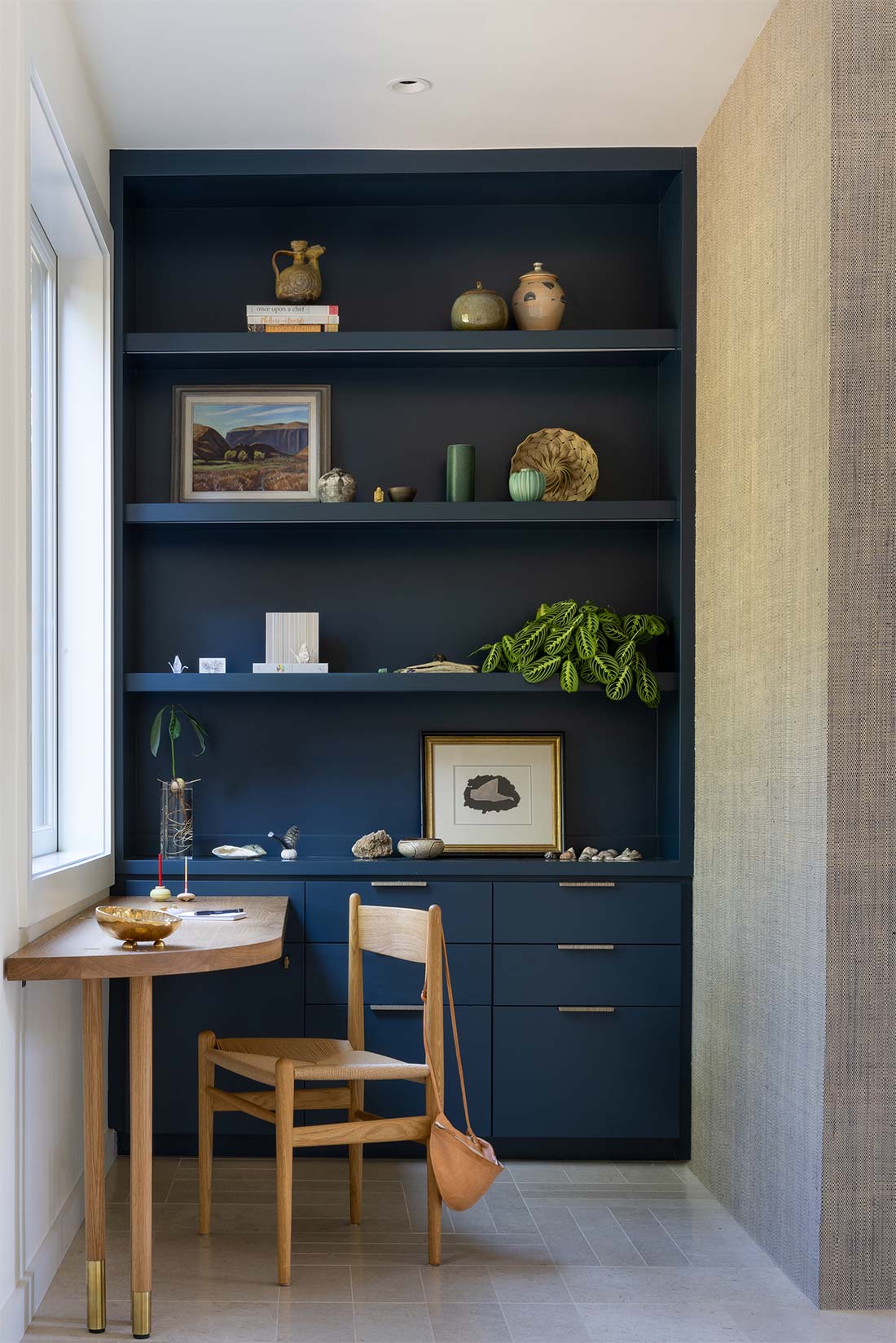 Small Desk and Shelves, interior