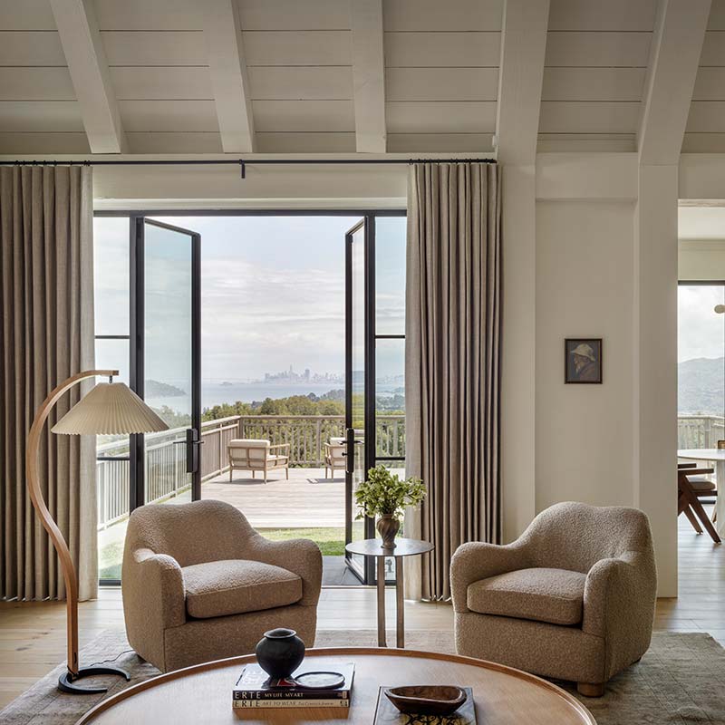 Dining Room and Deck with View, interior