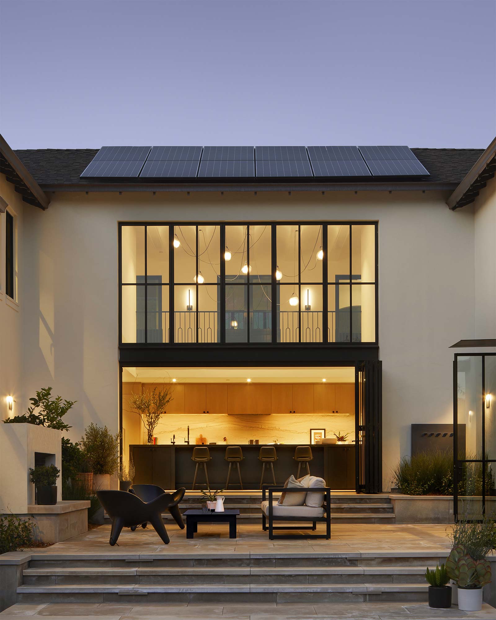 Courtyard Area at Dusk, exterior