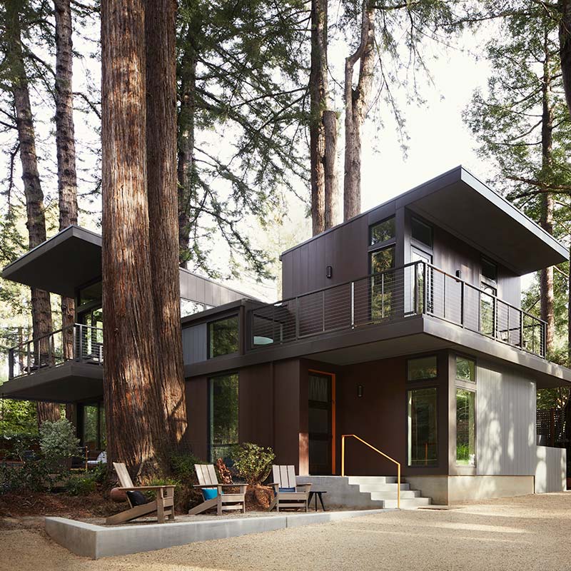 Modern Cottage - Building Rear, exterior