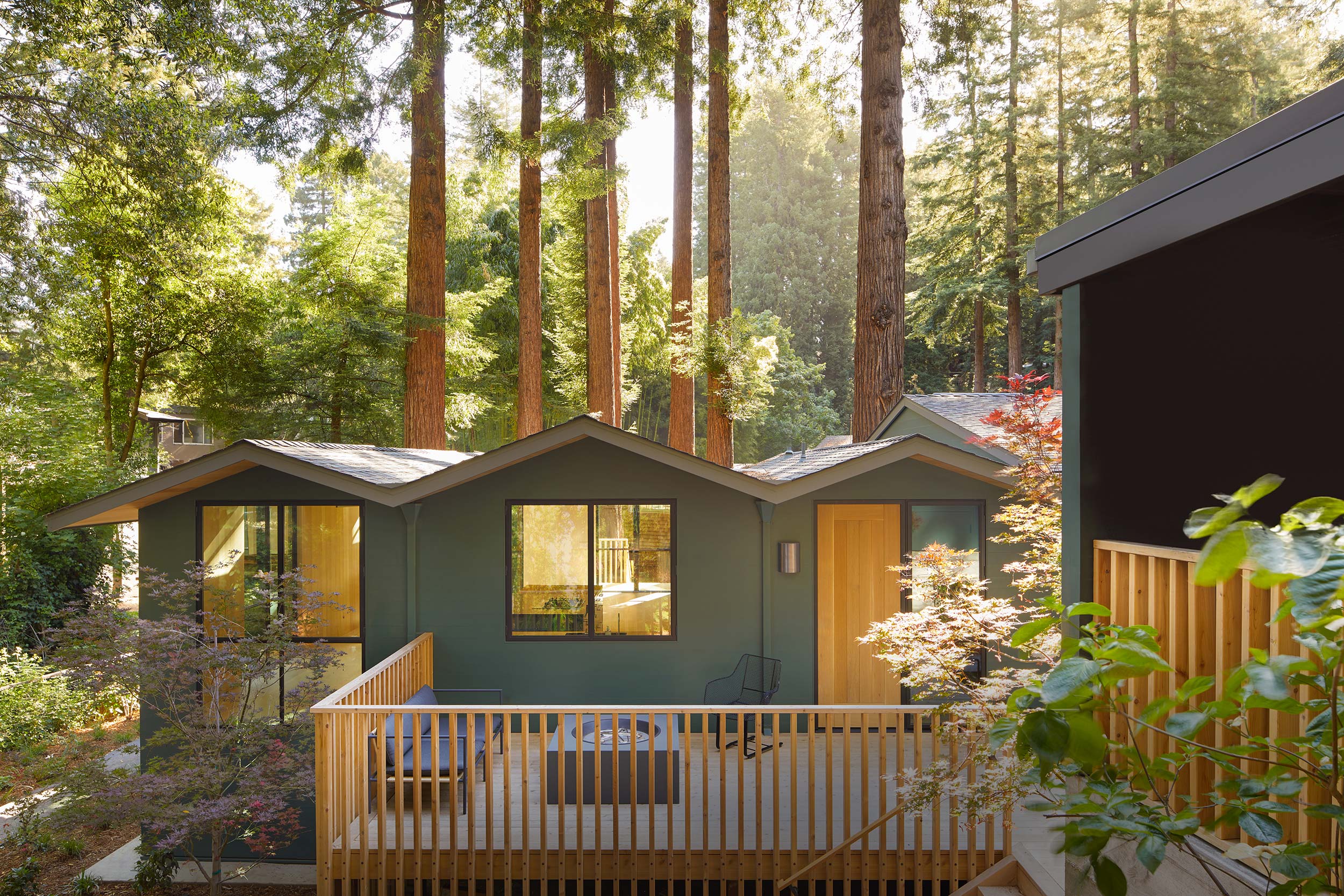 Redwood Cottage — Exterior and Deck