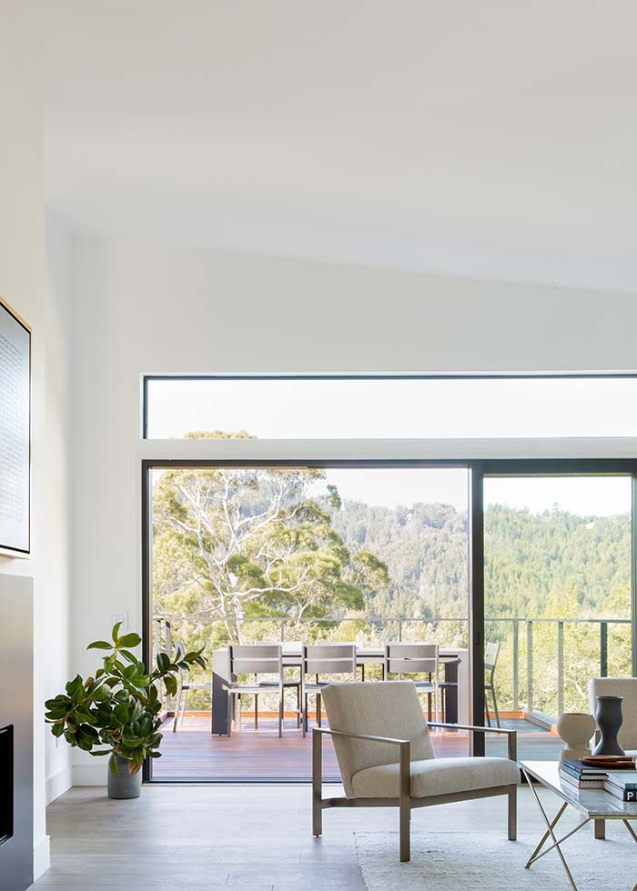 Living Room with Deck and View