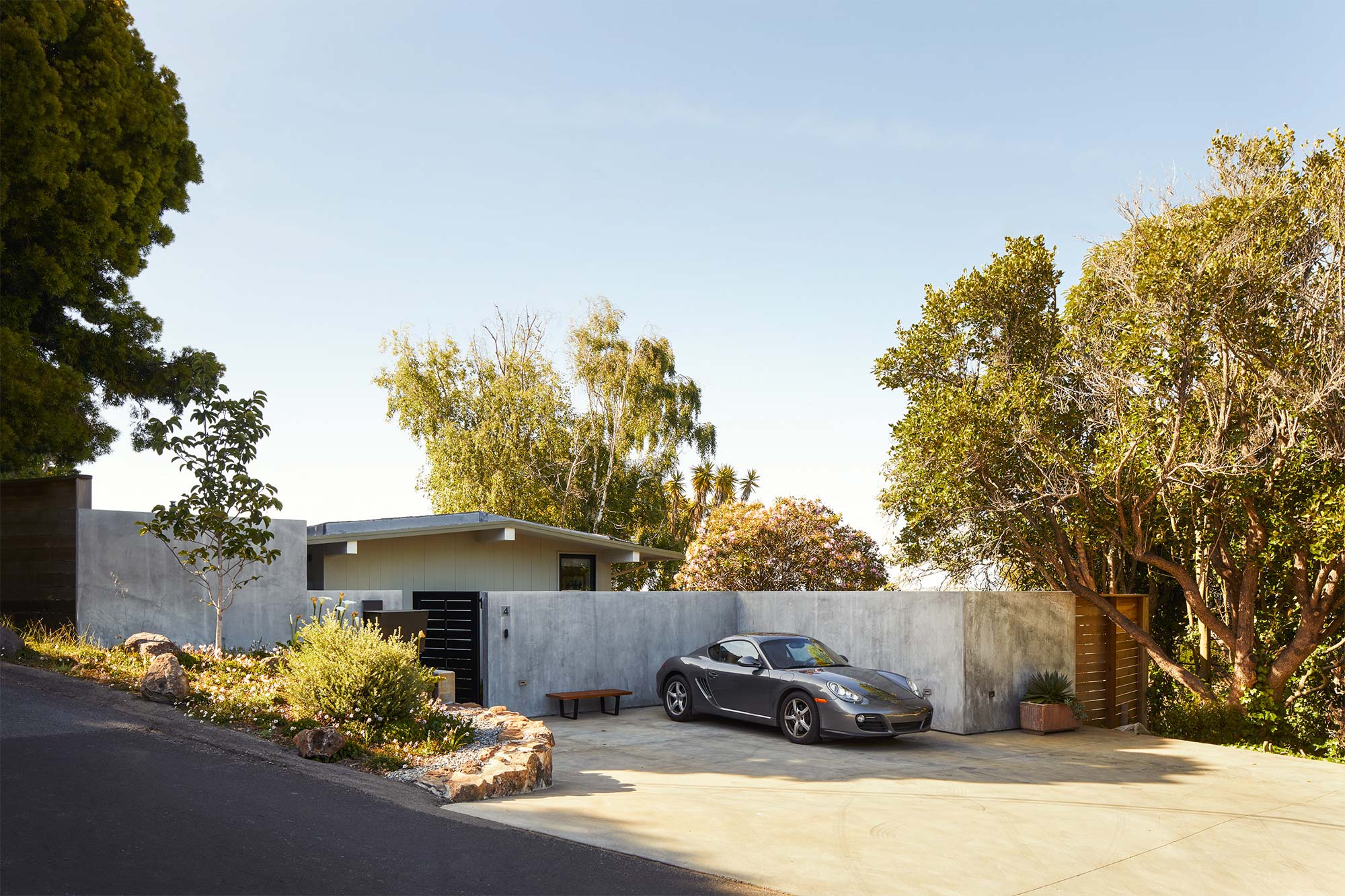 Front of House, Driveway and Car, exterior