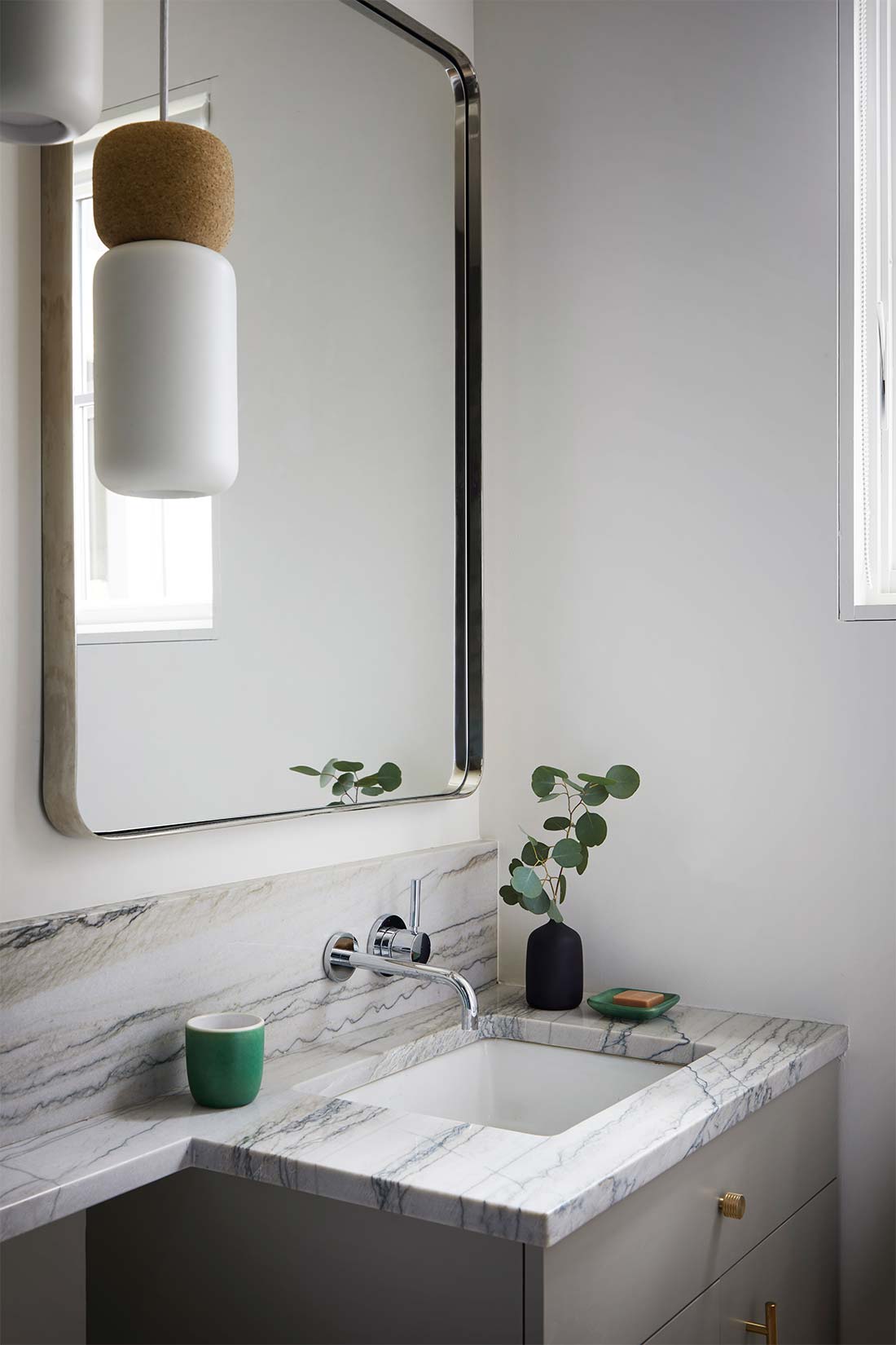 Bathroom Mirror, Sink, and Vanity, interior