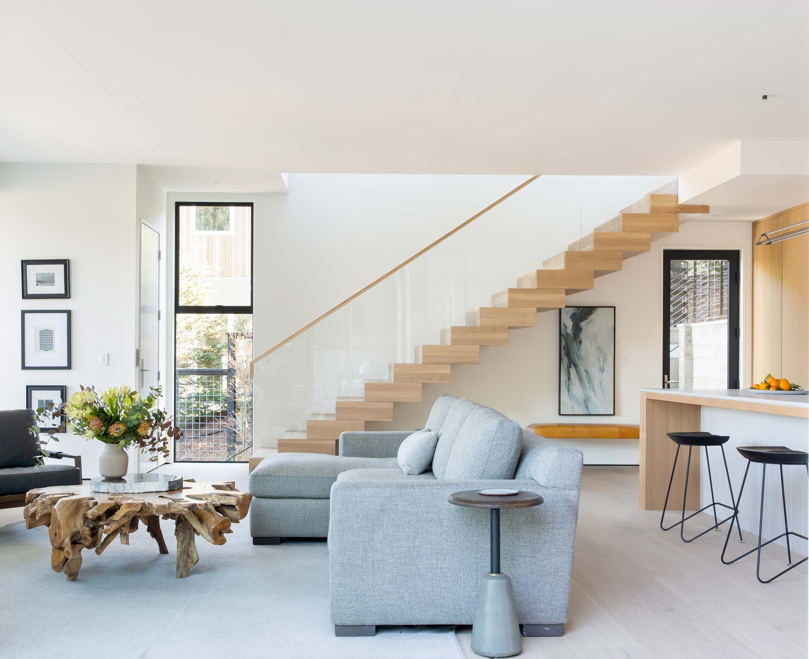 Living Room and Stairs