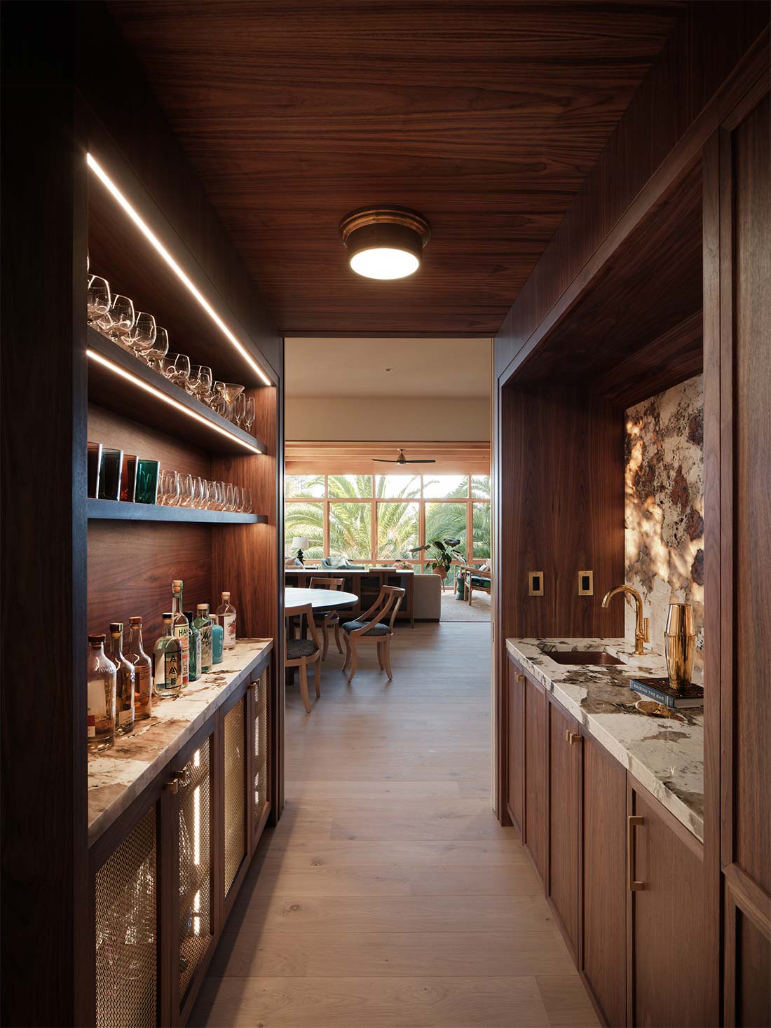 Wet Bar Pass Thru, interior